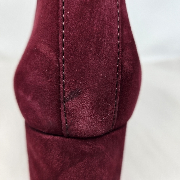 Paul Green Women's Suede Burgundy Ankle Boots Sz 5.5 =8 - Picture 15 of 16